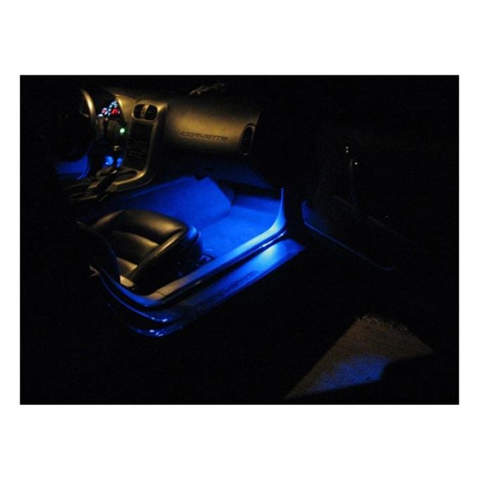 Corvette Footwell Bright LED Kit, 2005-2013 | Blue
