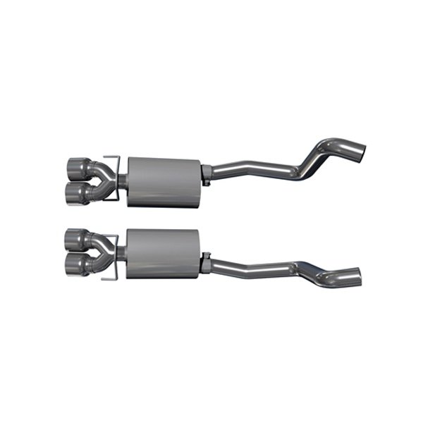 Corvette Kooks Axle Back Exhaust System With Polished Tips, 20052013