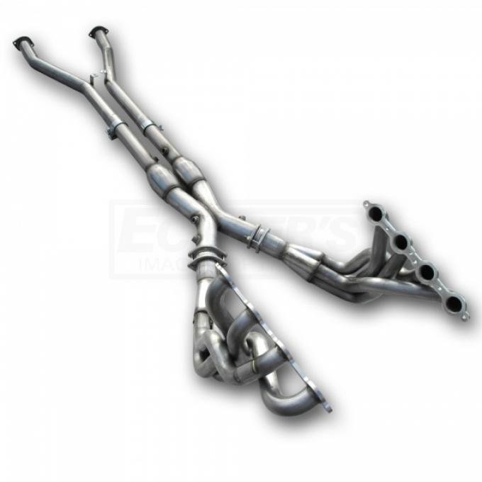 Corvette American Racing Headers 1-7/8 inch x 3 inch Full Length Headers With 3 inch X-Pipe & 3 inch Cats, Off Road Use Only, 1997-2000