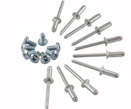 Redline Restomotive® 1970-1977 (Early) Chevrolet Corvette T-Top Stainless Molding Mounting Hardware Kit