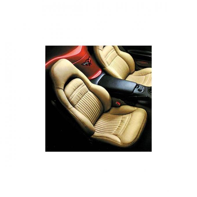 Corvette America 1997-2004 Chevrolet Corvette Driver Leather Seat Covers Sport 482820 | 59-96 Black
