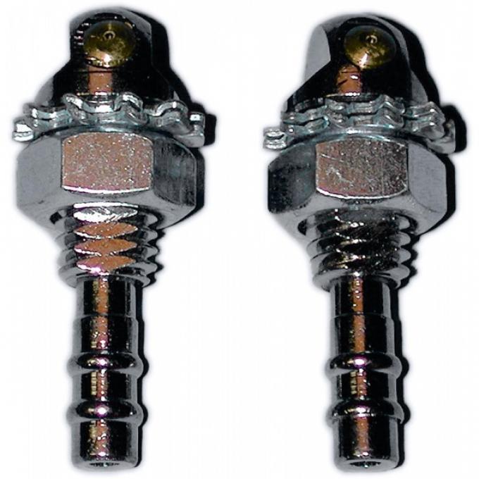 Corvette Windshield Washer Nozzle, Chrome Replacement, 19631967
