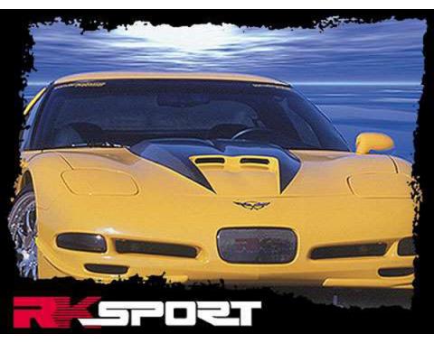 Corvette - RK Sport, Ram-Air Hood, Carbon Fiber Blister, 1997-2004