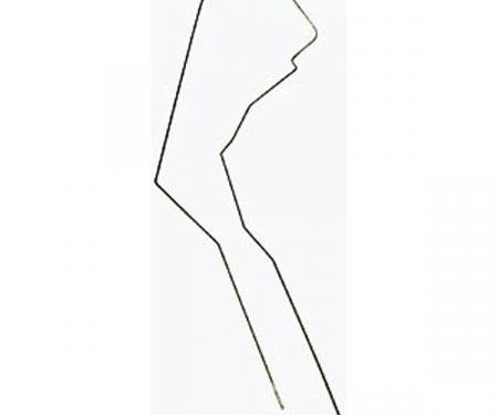 Corvette Gas Tank To Fuel Pump Line, Stainless Steel, 1975-1977