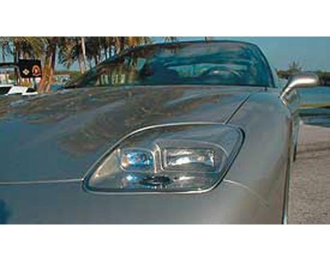 Corvette Headlight Lens, LeMans Style, 1997-2004