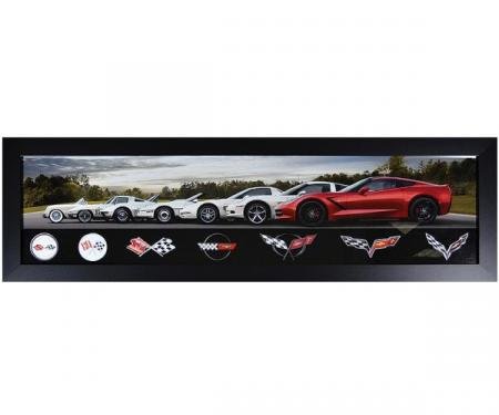 Corvette Generations Framed Panorama