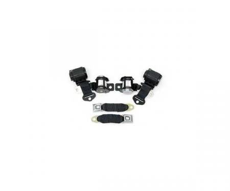 Seatbelt Solutions 1974-1977 Chevrolet Corvette Coupe OE Style Standard Dual Retractable Lap and Shoulder Belts