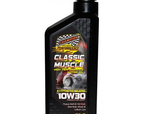 Champion Classic & Muscle High Zinc Synthetic Blend Motor Oil, 10W-30