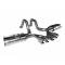 Corvette Kooks Axle Back Exhaust System With Black Tips, 1997-2004