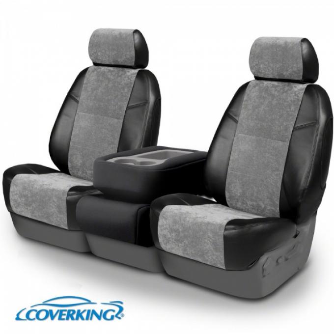 Corvette Grand Sport, Z06, & ZR1 Coverking Alcantara Suede Seat Cover, With Manual Passenger Seat With Side Airbag, 2006-2011