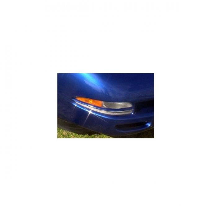 Corvette Turn Signal/Parking Light Center Styling Bars, Altec, Electron Blue, 2002-2003