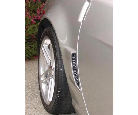 Corvette C6 Z06 Custom RaceMesh&reg; Rear Fender Grilles, 2010-2013