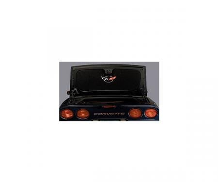 Corvette Trunk Lid Liner, Convertible/Fixed Roof Coupe, With C5 Silver Emblem, 1998-2004