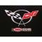 Corvette Trunk Lid Inner Liner, C5 Z06/405Hp Logo, Black,3-Piece, 2002-2004