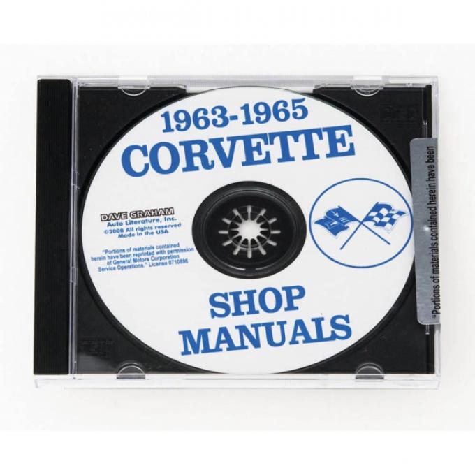 Corvette Shop Manual On CD, 1963-1965