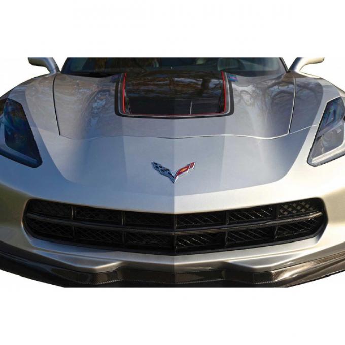 Corvette Concept7 Carbon Fiber Grille Insert Overlays, 20142017