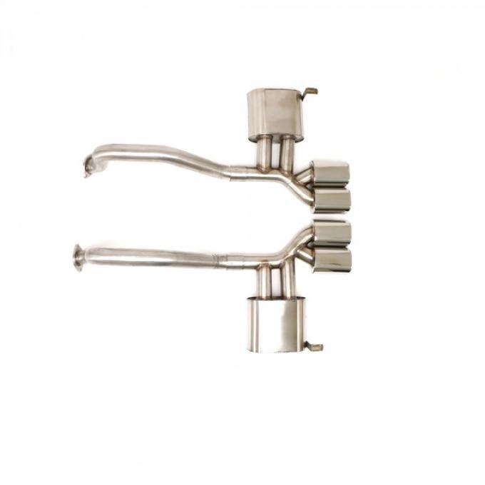 Corvette B&B Triflo Exhaust System, PRT 4.5" Oval Tips, 1997-2004