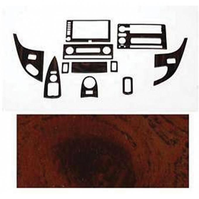 Corvette Dash Kit, Brushed Aluminum Style, 2005-2013