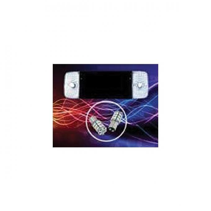 Corvette Back-Up Light Plate, Upgrade, LED Bulbs, 1997-2004