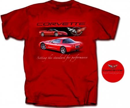 Corvette T-Shirt, C5 Setting The Standard For Performance, Red