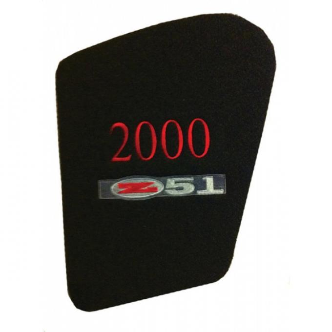 Corvette Hood Liner, Embroidered, With Year & Z51, 1997-2004