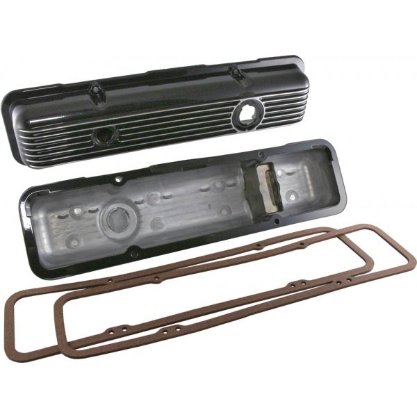 Corvette Valve Covers, Stock Black Aluminum, LT1 & L82, 19691982