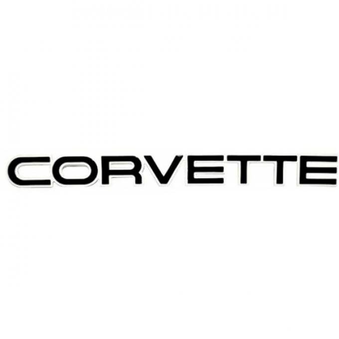 Corvette C4 Painted Rear Bumper Emblem, 1984-1990