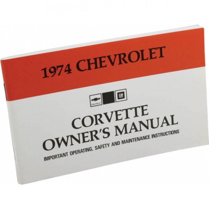 Corvette Owners Manual, 1974
