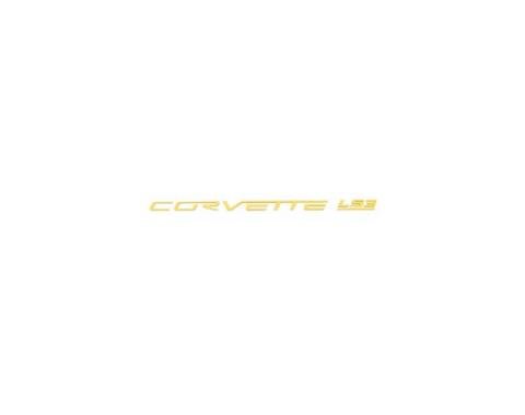 Corvette Fuel Rail Letter Set, LS3, Gloss Yellow, 2008-2013