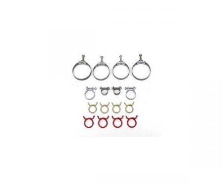 Corvette Radiator/Heater Hose Clamp Kit, With Air Conditioning, 1966-1967