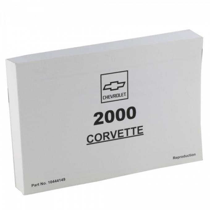 Corvette Owners Manual, 2000