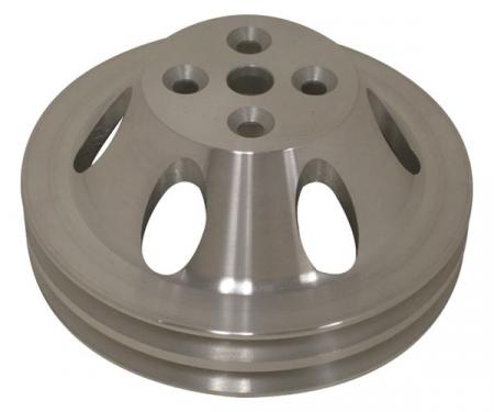 Chevy Big Block Aluminum Water Pump Pulley, Small Water Pump, 2 Groove