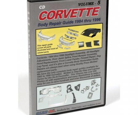 Corvette DVD, Body Repair Guide, Volume 5, 1984-1996