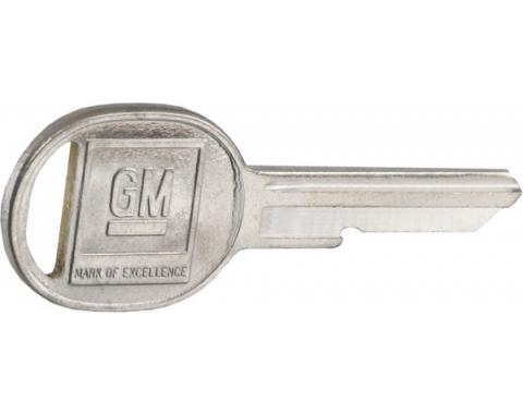 Corvette Door Key, Oval, 1977, 1981 & 1991-1996