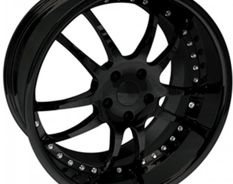 Corvette Wheel Package, Z06/ZR1/Grand Sport, Custom Black, 19x9.5" Front, 20x12" Rear, 2006-2013