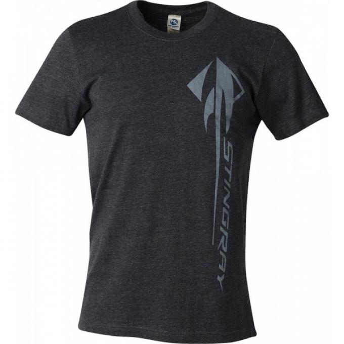 Men's Corvette C7 Vertical Stingray T-Shirt, Heather Black