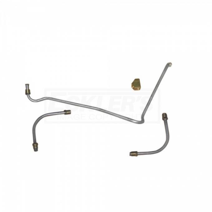 Corvette Fuel Pump Lines To Carburetor, 300 Or 350, Three Line, 1968