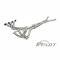 Corvette PFADT Street Tri-Y Long Tube Header & X-Pipe, 2005-2008