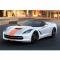 Corvette Convertible Full Length Dual Racing Stripes, 2014-2017