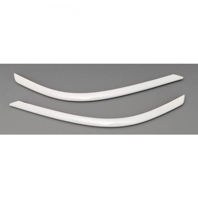 Corvette Turn Signal/Parking Light Center Styling Bars, Altec, Arctic White, 1997-2000