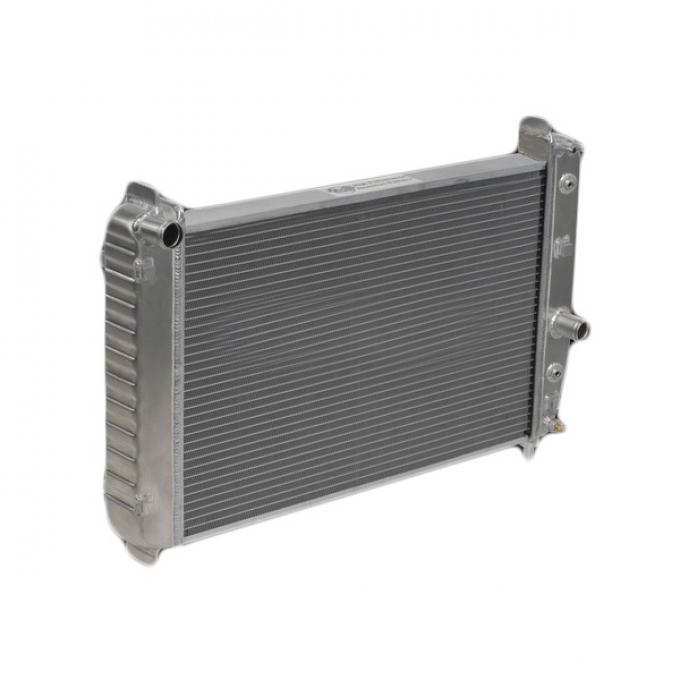 DeWitts Direct Fit Aluminum Radiator, 2 Row, 1" Tubes, Short Design Clears Superchargers, For Cars With Automatic Transmission Only| 1139197A Corvette 1997-2000