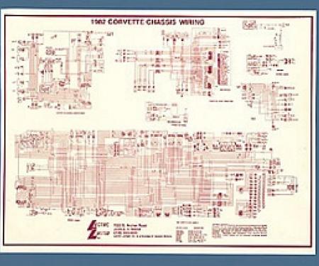 Corvette Wiring Diagram, Laminated