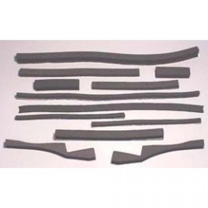 Corvette Radiator/Fan Shroud Seal Kit, With Air Conditioning, 1976 Early