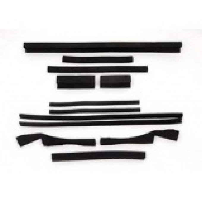 Corvette Radiator/Fan Shroud Seal Kit, Without Air Conditioning, 1976 Early