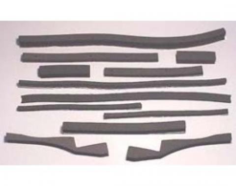 Corvette Radiator/Fan Shroud Seal Kit, With Air Conditioning, 1976 Early