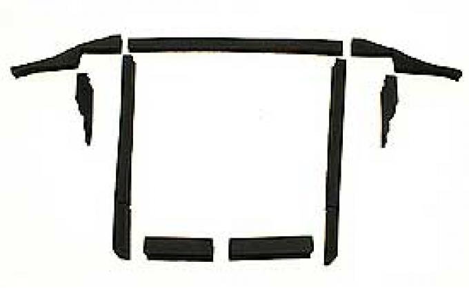 Corvette Radiator/Fan Shroud Seal Kit, L48, Without Air Conditioning 1980 or Without Heavy Duty Radiator, 1981