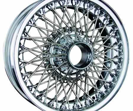 Dayton Wire Wheel -Jaguar-E-Type I, 3.8 Saloon-Tube Type-15x5-72-Chrome D455CTT