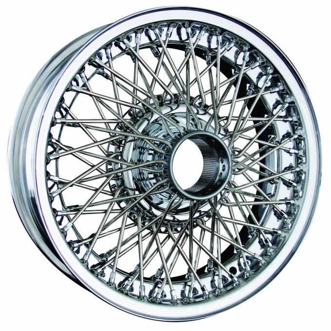 Dayton Wire Wheel -Jaguar-E-Type I, 3.8 Saloon-Tube Type-15x5-72-Chrome D455CTT