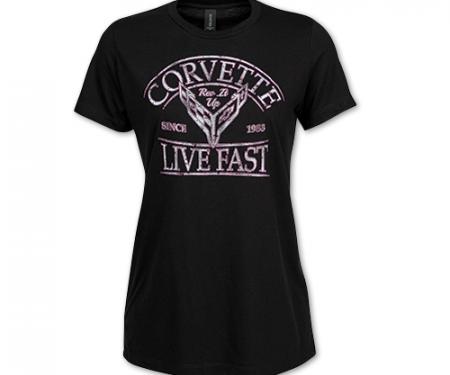Ladies 2020 Corvette Live Fast T-Shirt