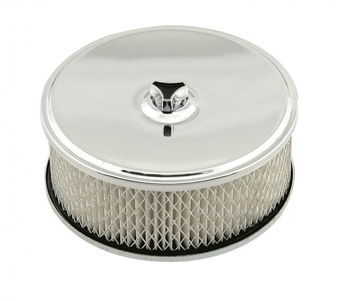 Mr. Gasket Air Filter Assembly, Chrome, 6-1/2 Inch X 2-7/16 Inch 4346